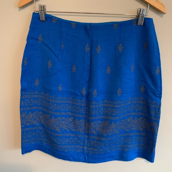 Unique Vintage Blue Skirt - Picture 3 of 7